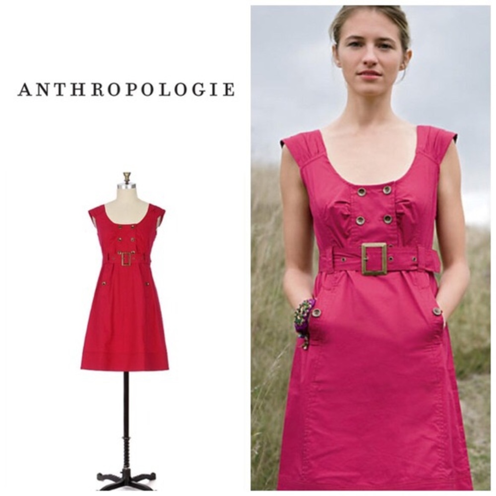 Anthropologie Belted Dress